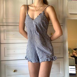 Plaid Kendall & Kylie Romper